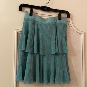 Zara shimmery blue skirt